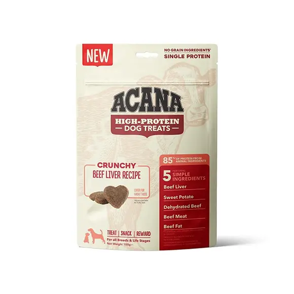 Acana Crunchy Beef Dog Treats 100 gr – Yüksek Proteinli Sığır Etli Köpek